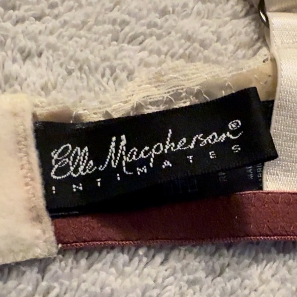 *RARE* Elle Macpherson Sheer Cerise Stripe Unlined Underwire Bra - Picture 9 of 11